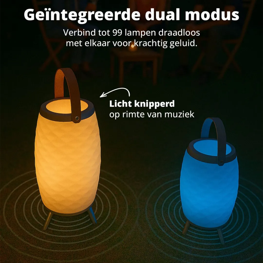 FlinQ Bali XL Speakerlamp - RGB Wit
