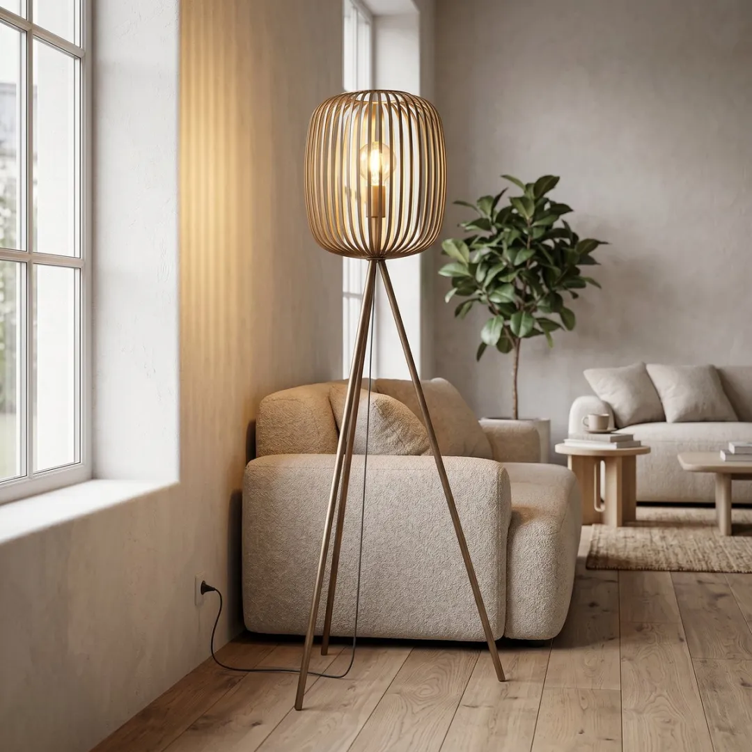 Eglo Romazzina Vloerlamp - 140cm Brons