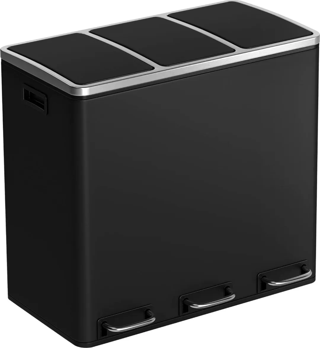 Songmics LTB54BK Keukenafvalemmer 3x18L