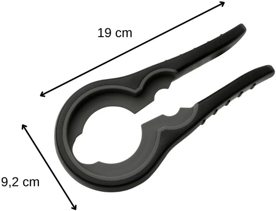 Fackelmann Universele Pot- en Flessenopener - 20cl - Zwart/Bruin