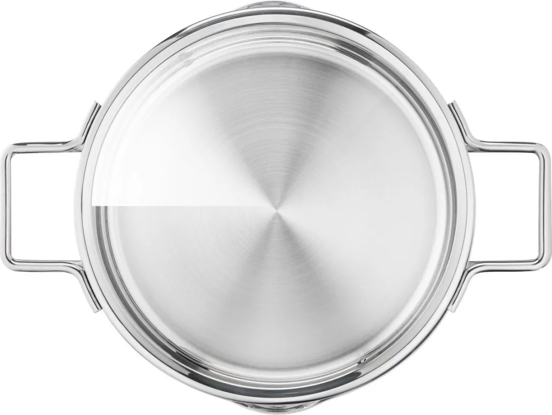 Tefal Nordica Kookpan 24cm - Inductie - Keramisch - Zilver