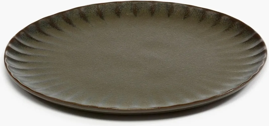 Serax Sergio Herman Inku Plat Bord 21cm - Groen - 4 Stuks