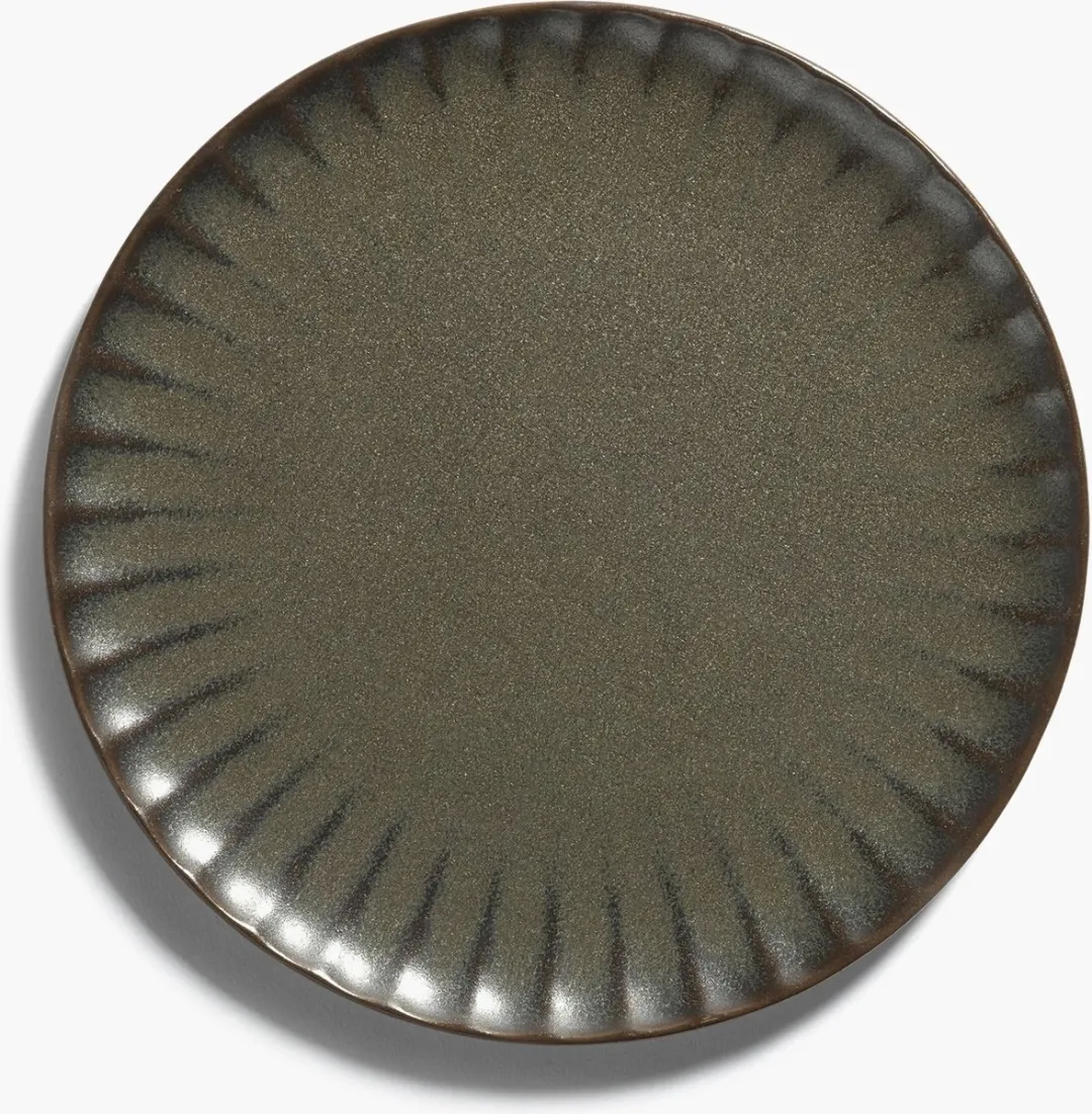 Serax Sergio Herman Inku Plat Bord 21cm - Groen - 4 Stuks