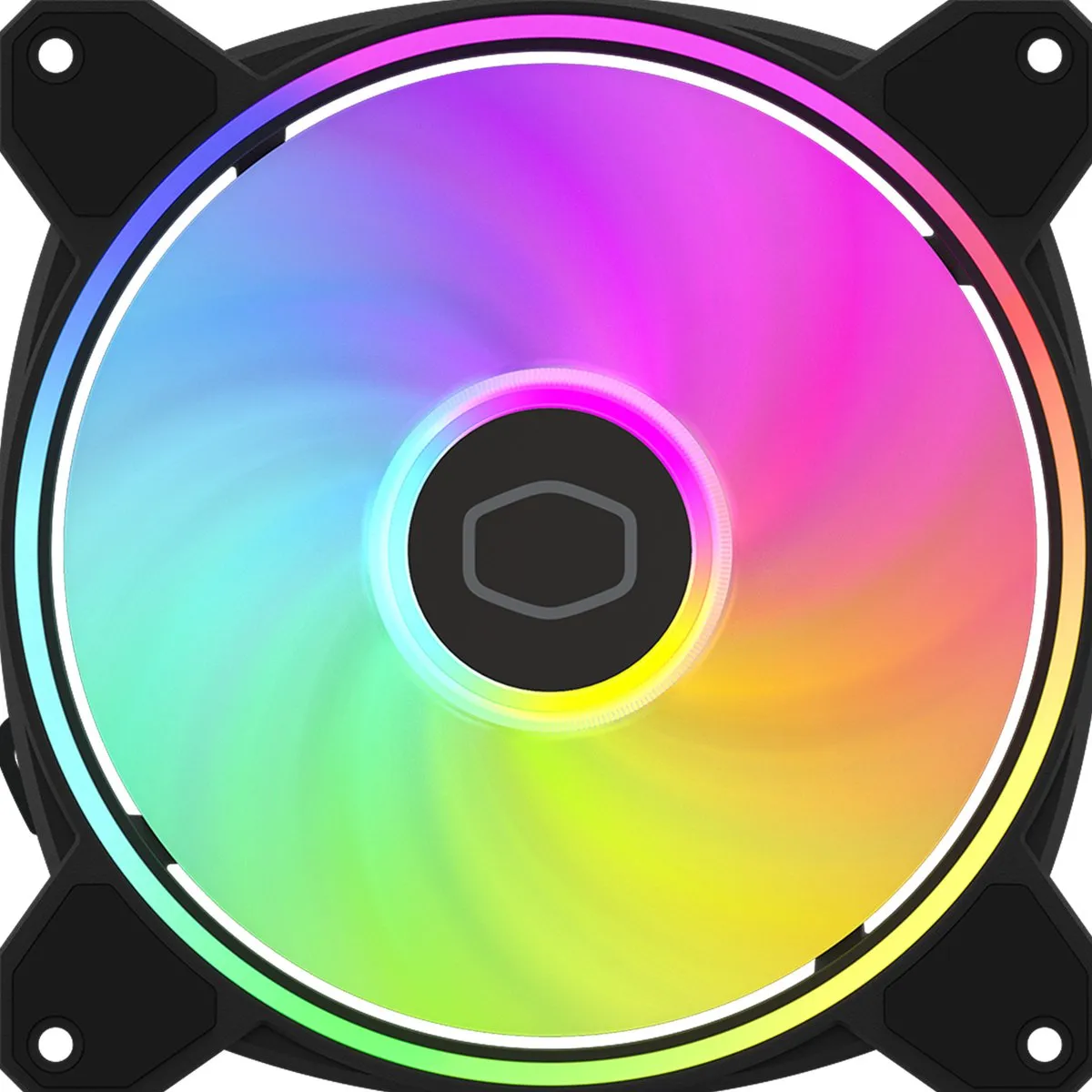 Cooler Master MasterFan MF140 Halo² Ventilator 140mm - ARGB Gen2 - PWM - Zwart/Wit - afbeelding 6 van 6