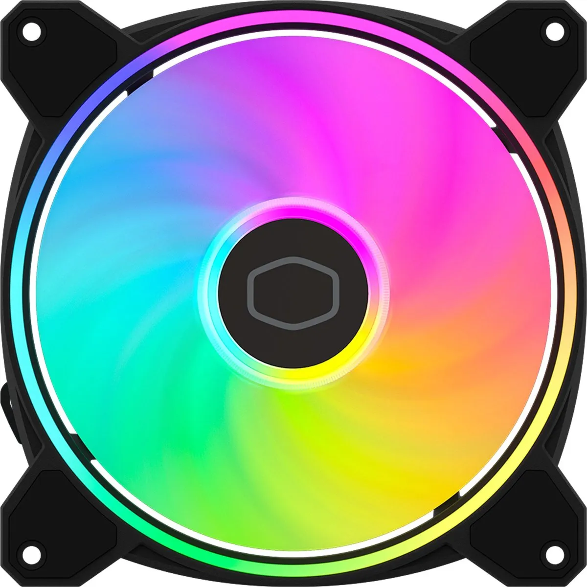 Cooler Master MasterFan MF140 Halo² Ventilator 140mm - ARGB Gen2 - PWM - Zwart/Wit