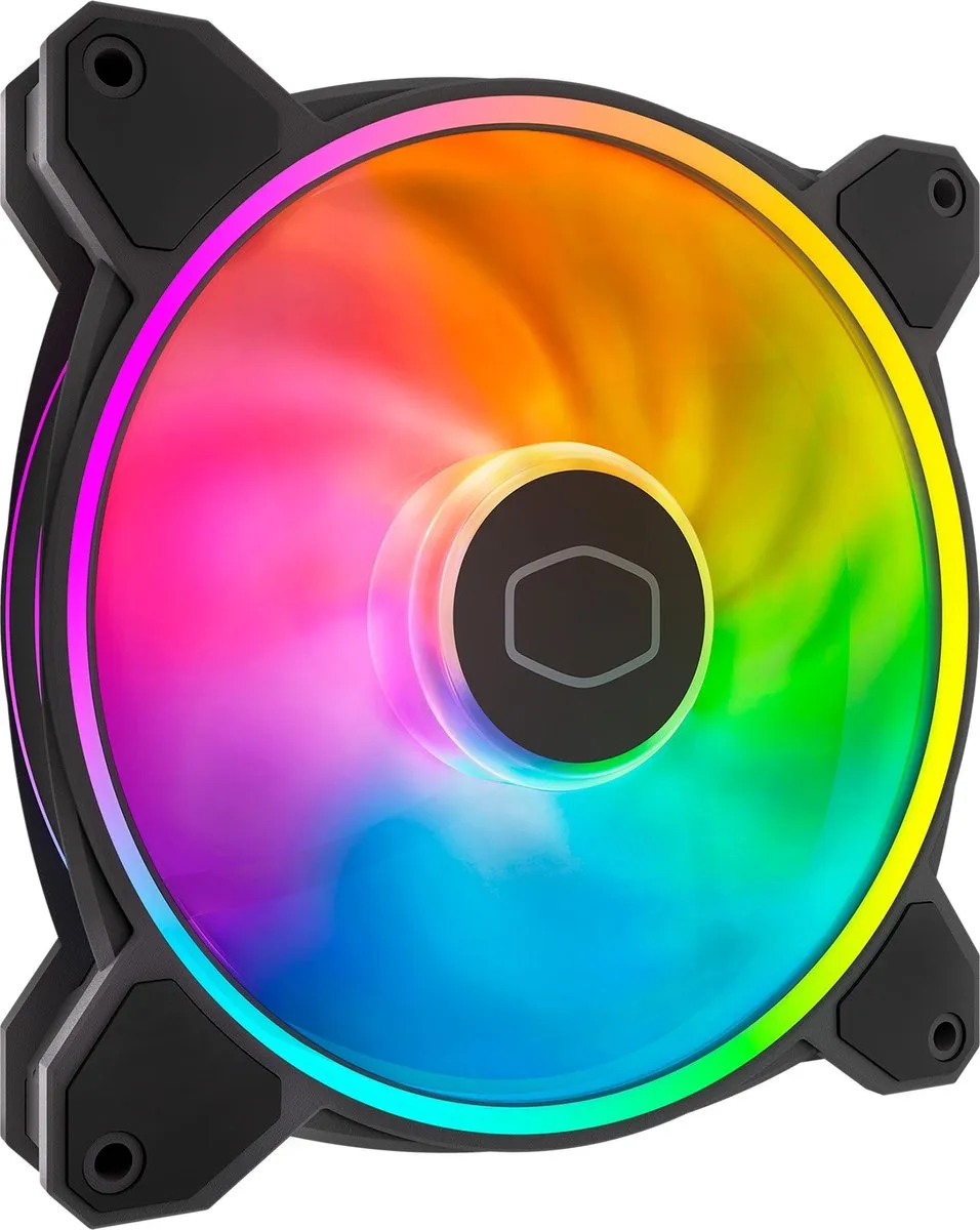 Cooler Master MasterFan MF140 Halo² Ventilator 140mm - ARGB Gen2 - PWM - Zwart/Wit