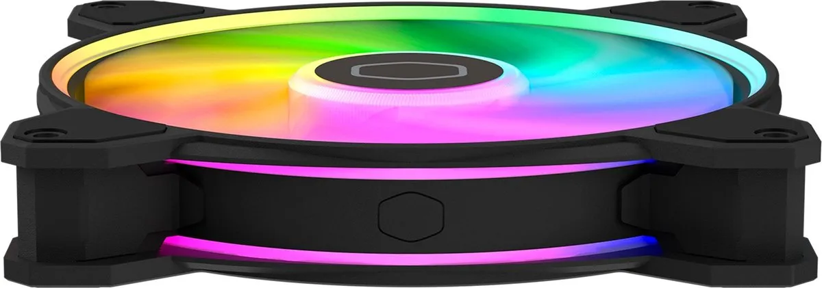 Cooler Master MasterFan MF140 Halo² Ventilator 140mm - ARGB Gen2 - PWM - Zwart/Wit
