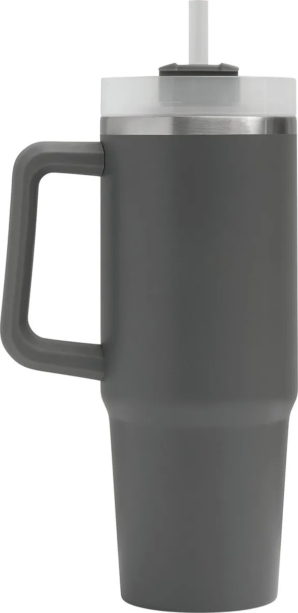 Bellatio Design DELUXE Warmhoudbeker 900ml - Grijs