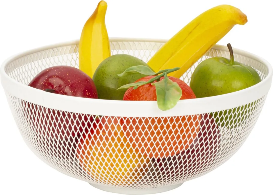 Bellatio Design Draadmand Fruitschaal Wit - Ø26cm