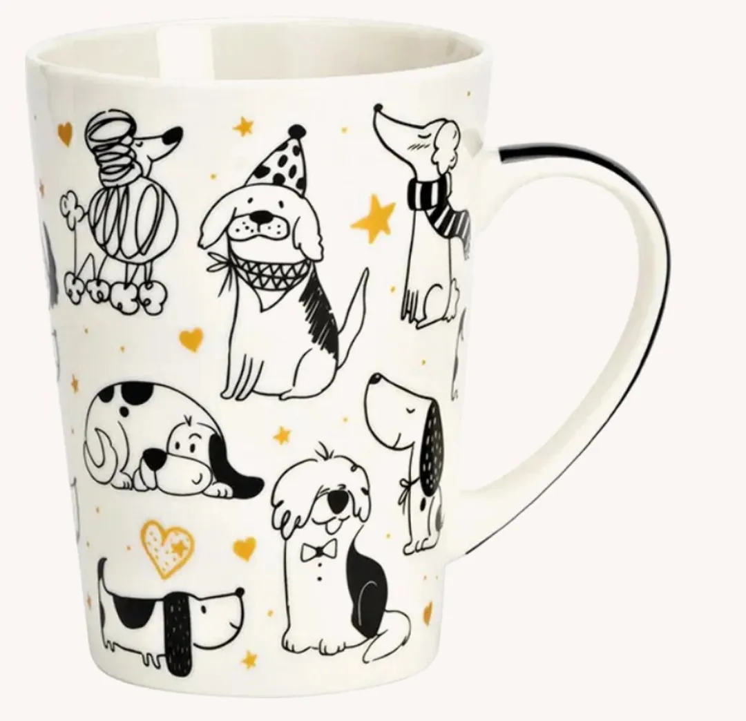 Jumbo Grote Mok Honden Porselein 520ml