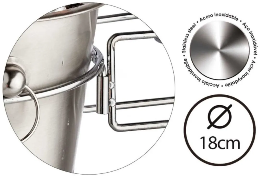 Excellent Houseware IJsemmer Set 2-delig RVS 3L - Zilver