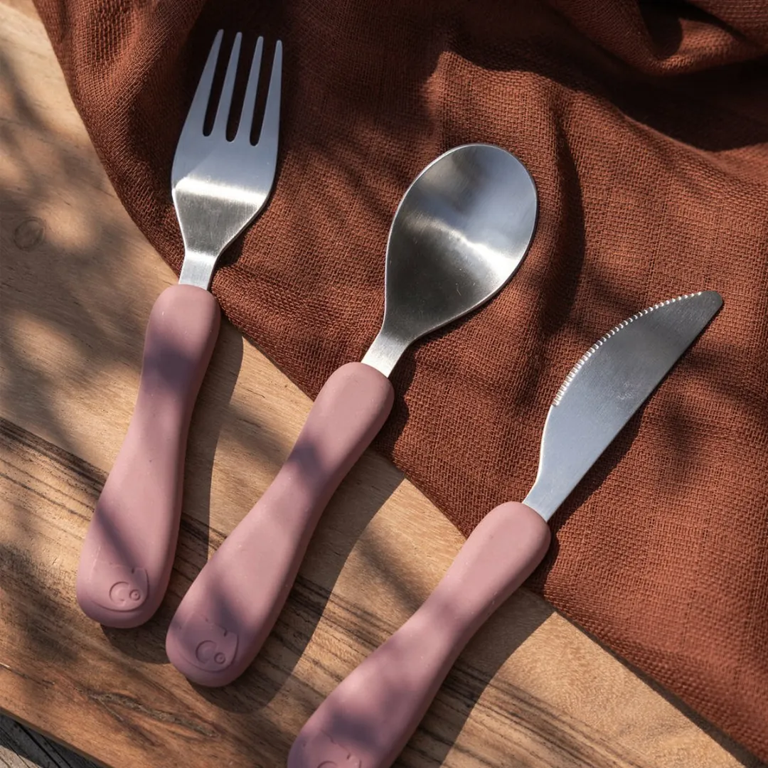 Sebra Fanto Bestekset 3-delig - Vintage Rose
