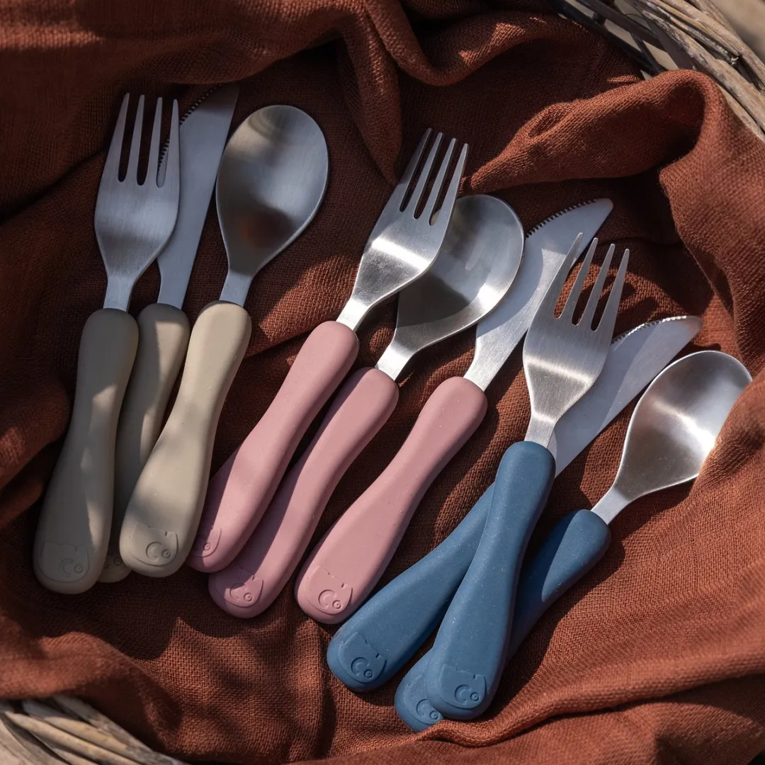 Sebra Fanto Bestekset 3-delig - Vintage Rose