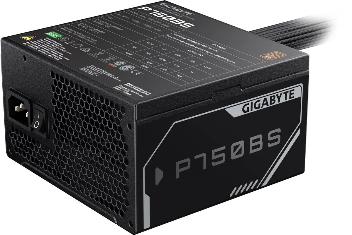 Gigabyte GP-P750BS Interne Voeding 750W - Zwart