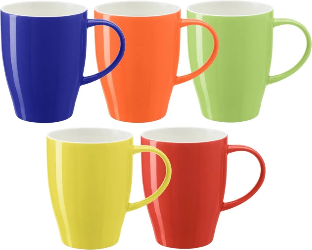 Bellatio Design Paris Mokken - 6 Stuks - 350ml - Multi