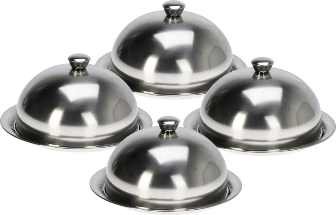 Excellent Houseware Serveerschaal Stolp 4x