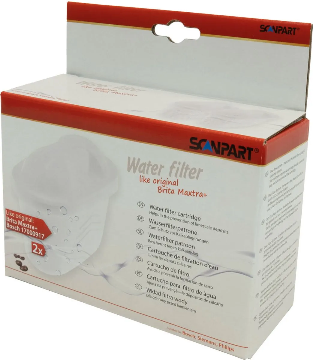 Scanpart Waterfilter - o.a. Bosch Tassimo/Philips Senseo Twist - 2 Stuks - afbeelding 5 van 6