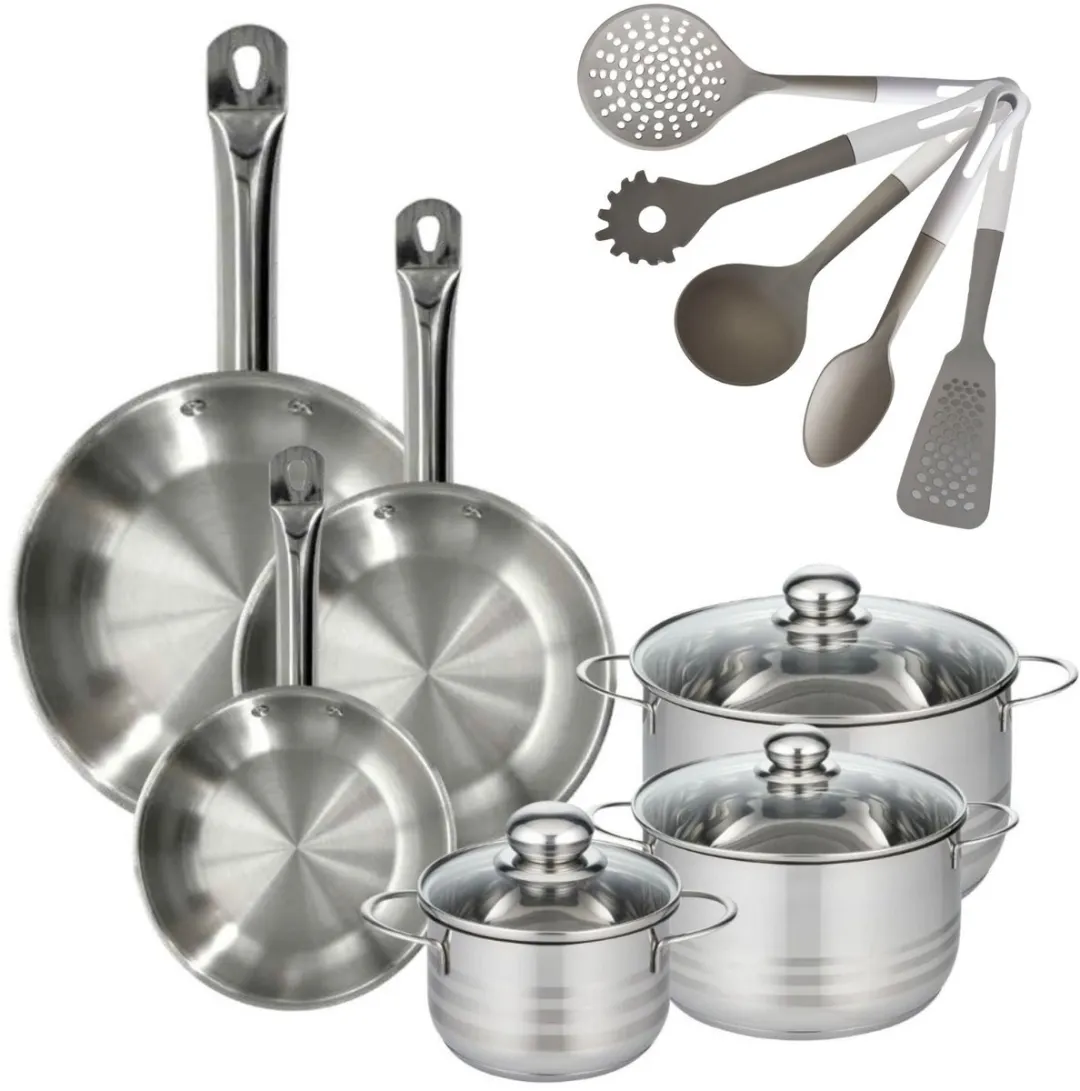 Fackelmann Eterna Set 3 Pannen 20/24/28cm + 3 Braadpannen 16/20/24cm