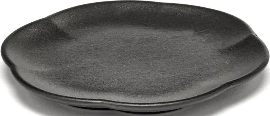 Serax X Sergio Herman Plate Inku Black Ribbed
