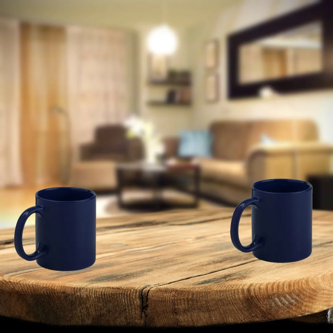 Bellatio Design Koffiebeker Keramiek 370ml - Navy