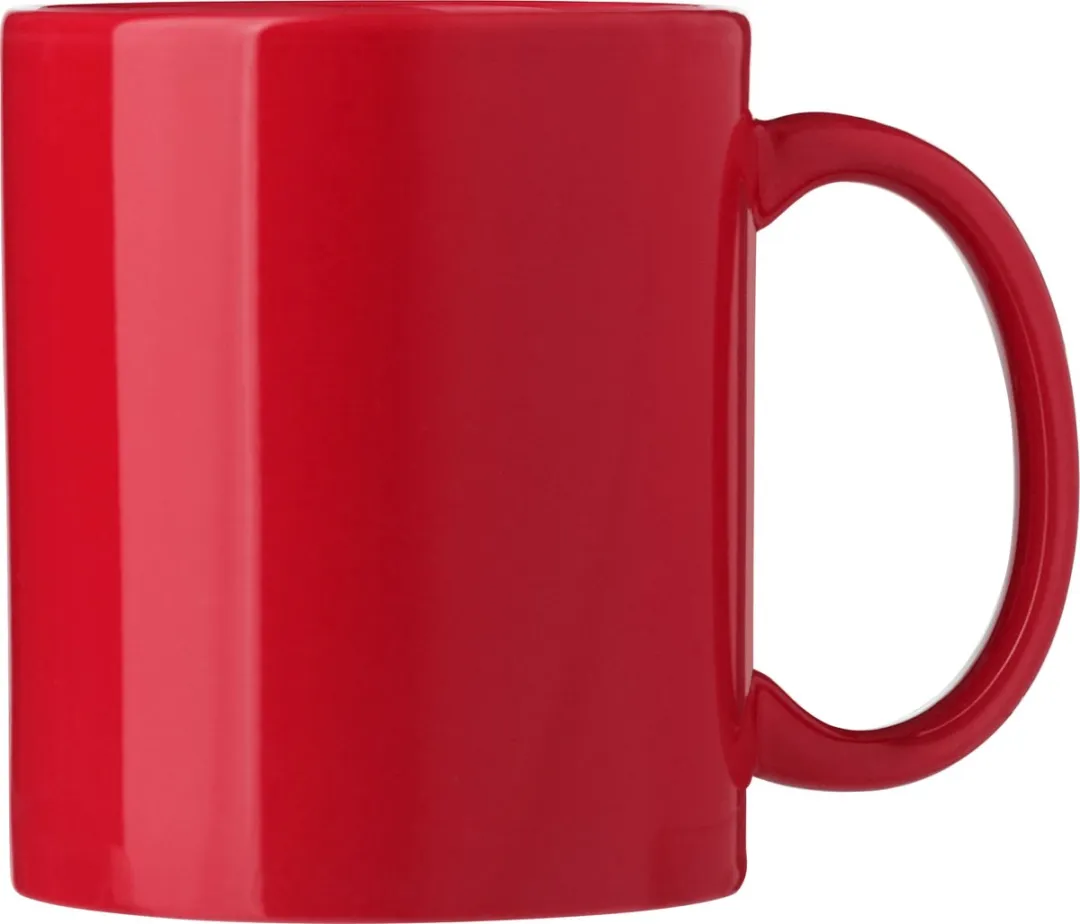 Bellatio Design Nantes Koffiemokken - 4 Stuks - 300ml - Rood
