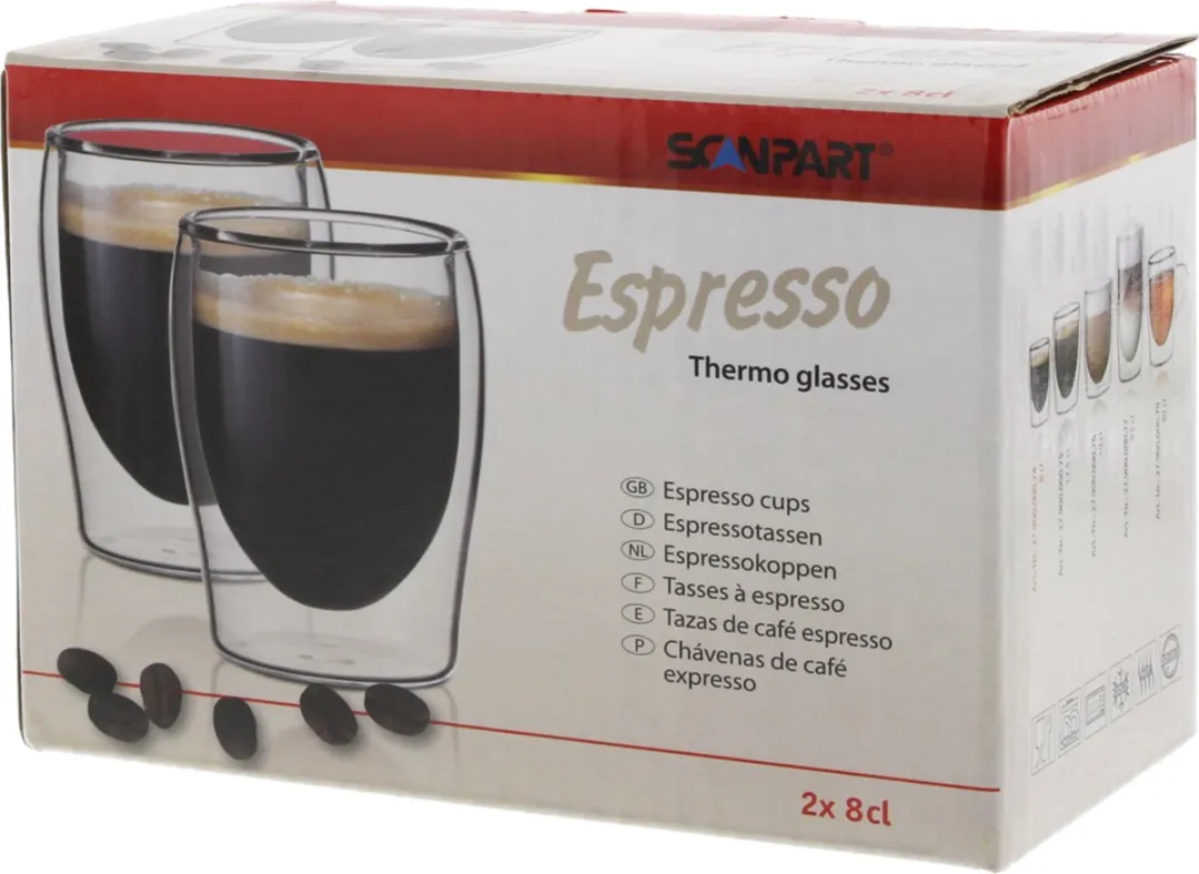 Scanpart Espressoglas Dubbelwandig 80ml
