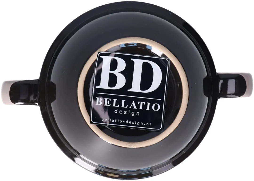 Bellatio Design Soepkommen 500ml - 4 Stuks - Grijs