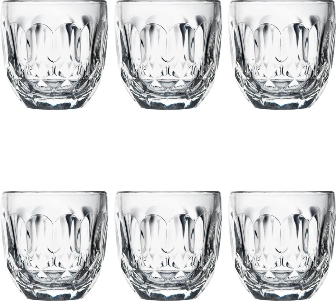 La Rochère Facettes Espressoglas 10cl - 6 Stuks