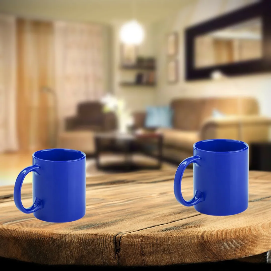 Bellatio Design Koffiemok Keramiek Blauw 370ml
