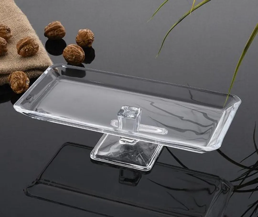 Pasabahce Grace Crystalline Rechthoek Plateau 80.5x298x140mm - Transparant