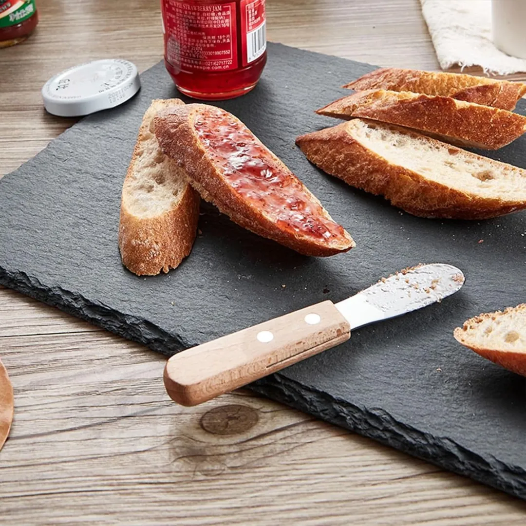 ECTEATOY Botermessen - 4 Stuks - Zilver