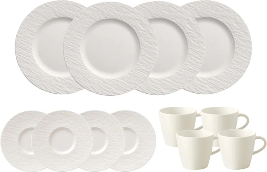 Villeroy & Boch Manufacture Rock Koffieservice - 12-delig - Zwart