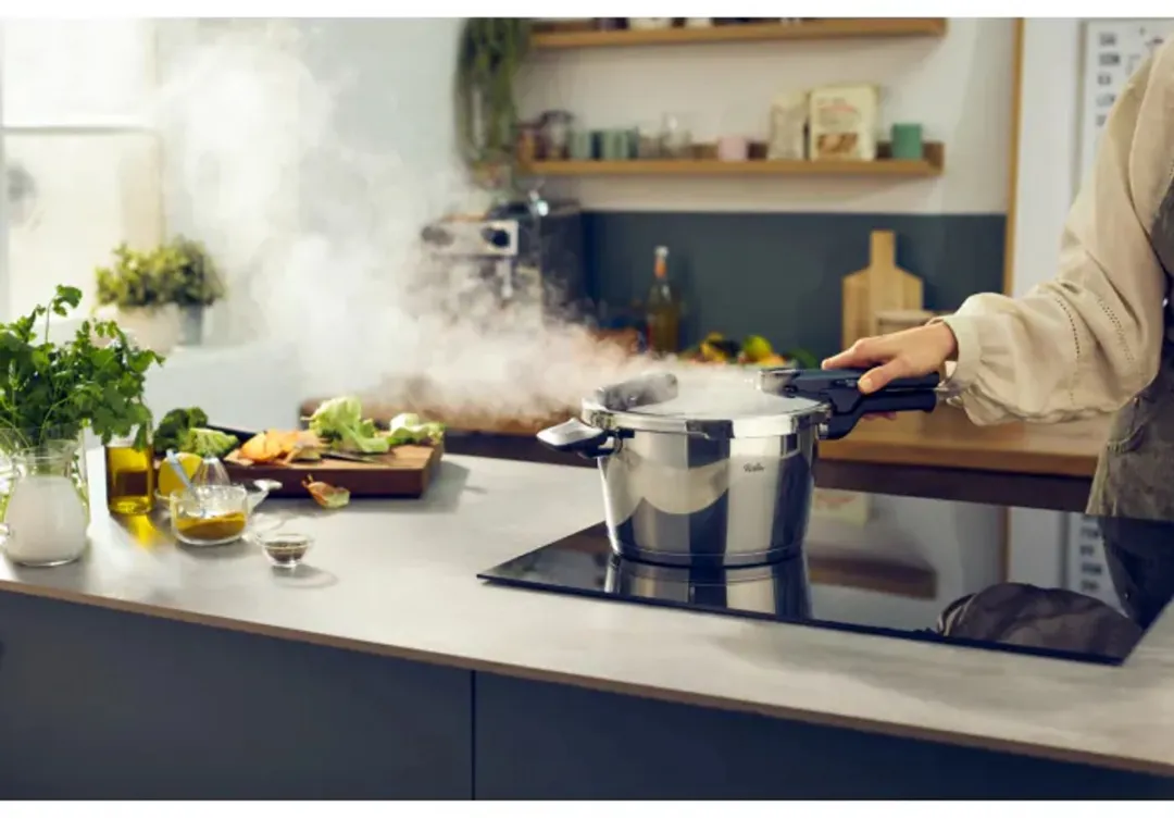 Fissler Vitaquick Elemental Snelkookpan 4,5L - Saliegroen - Inductie