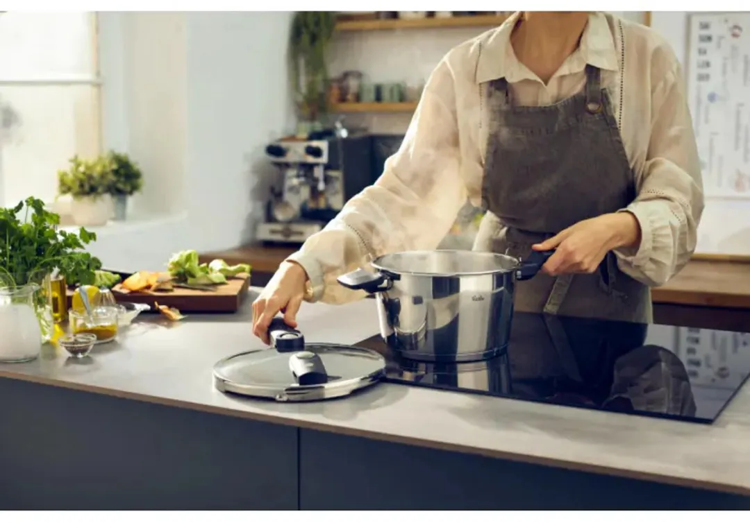 Fissler Vitaquick Elemental Snelkookpan 4,5L - Saliegroen - Inductie