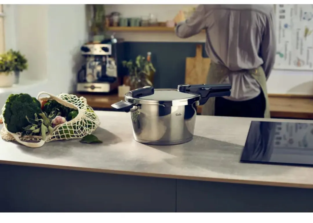 Fissler Vitaquick Elemental Snelkookpan 4,5L - Saliegroen - Inductie