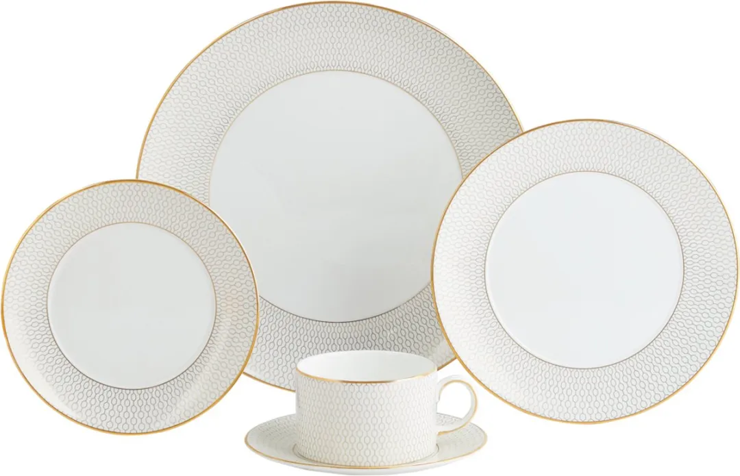 Wedgwood Arris Diep Bord 21cm - Wit