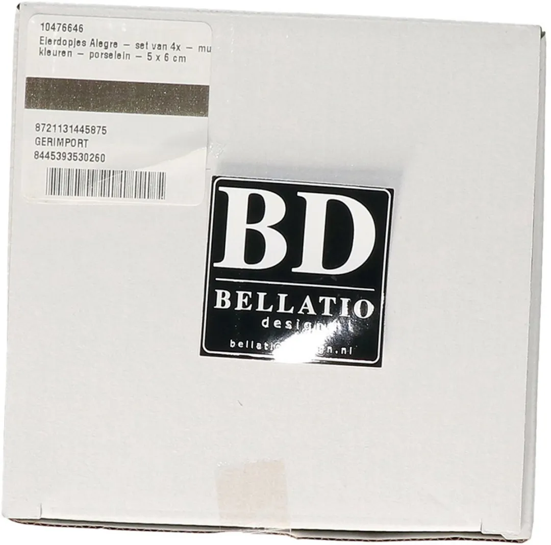 Bellatio Design Alegre Eierdopjes - 4 Stuks - Multi
