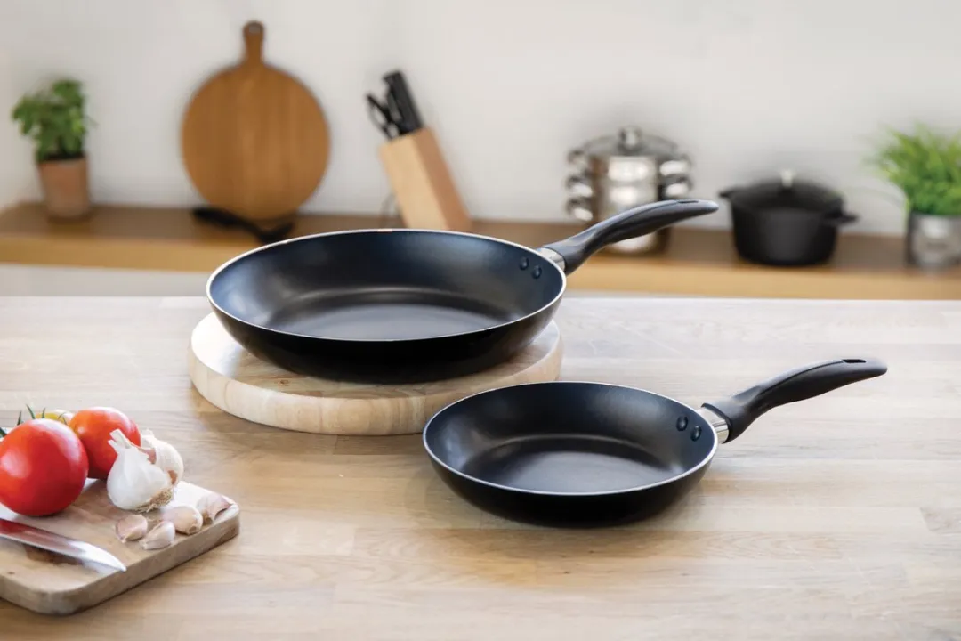 KitchenCraft Anti-aanbak Braadpannenset 28cm & 20cm - Zwart