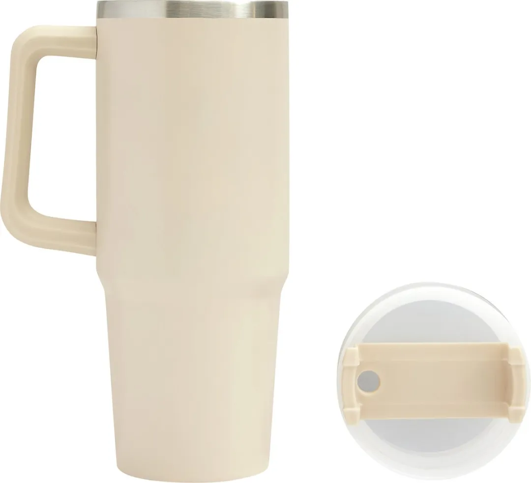 Bellatio Design Warmhoudbeker DELUXE 900ml - Beige