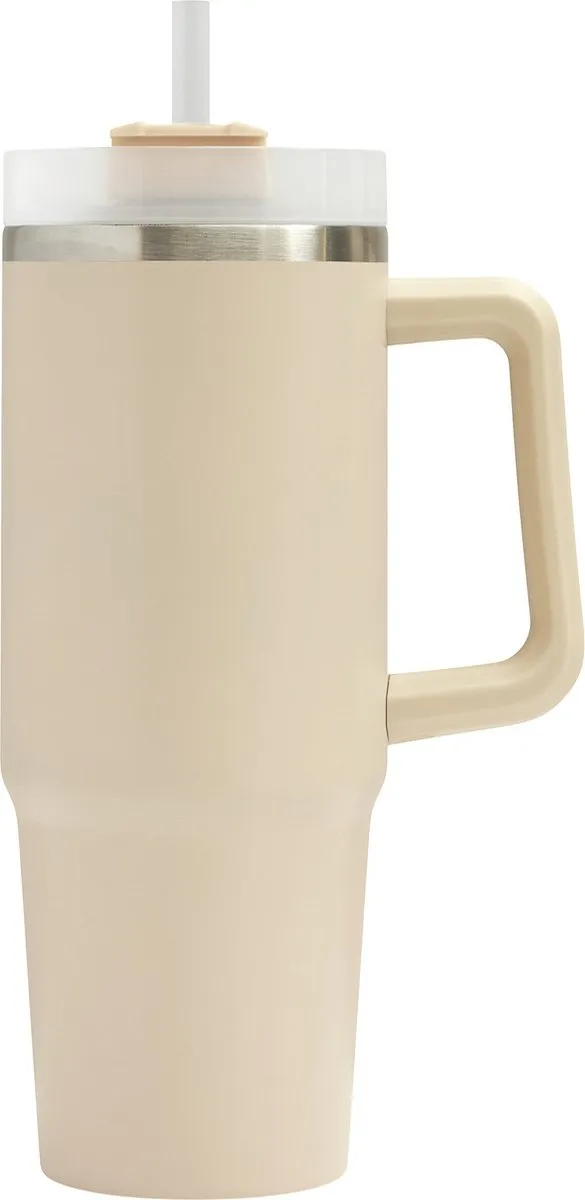 Bellatio Design Warmhoudbeker DELUXE 900ml - Beige