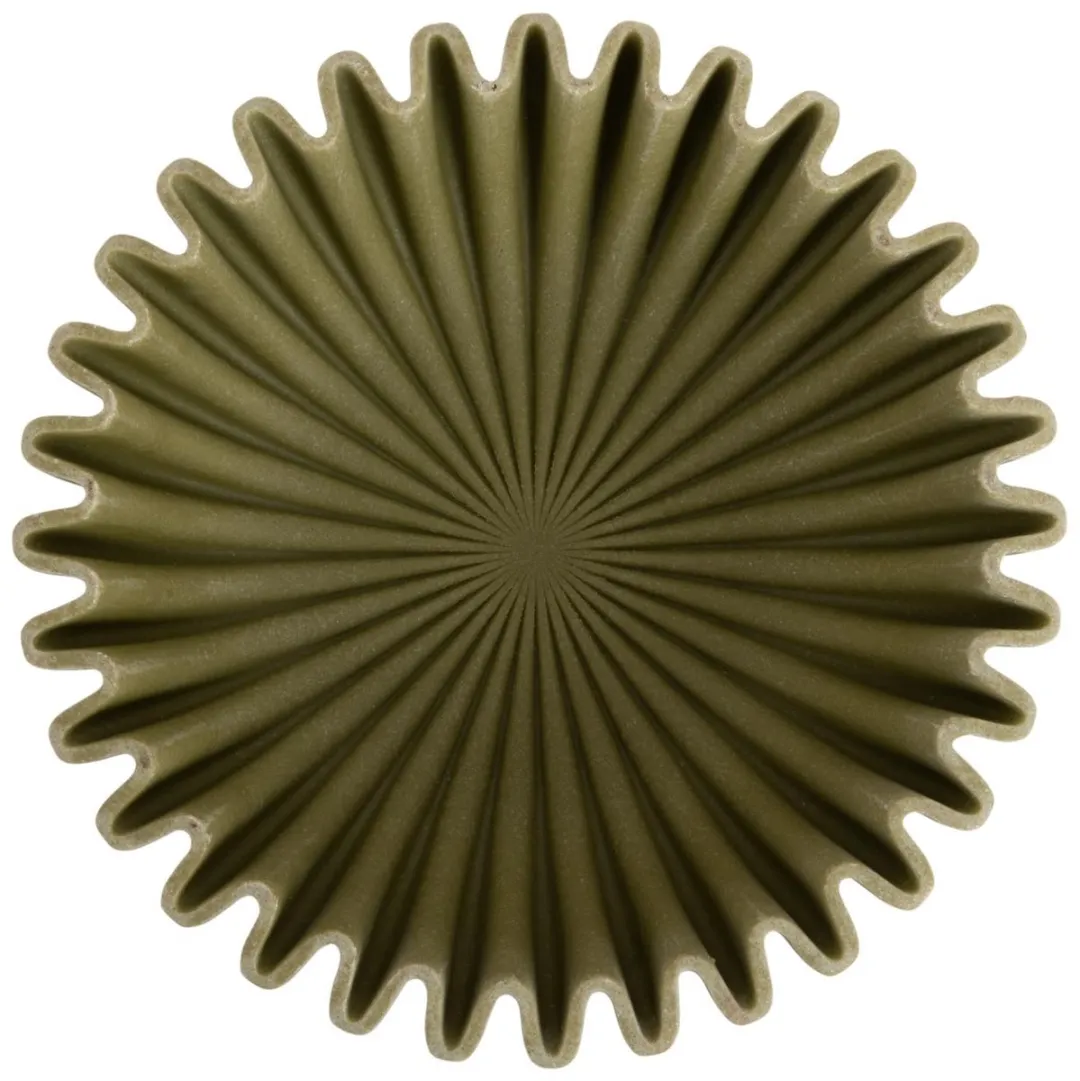Present Time Schaal Wave - Donkergroen Ø20cm Polyresin