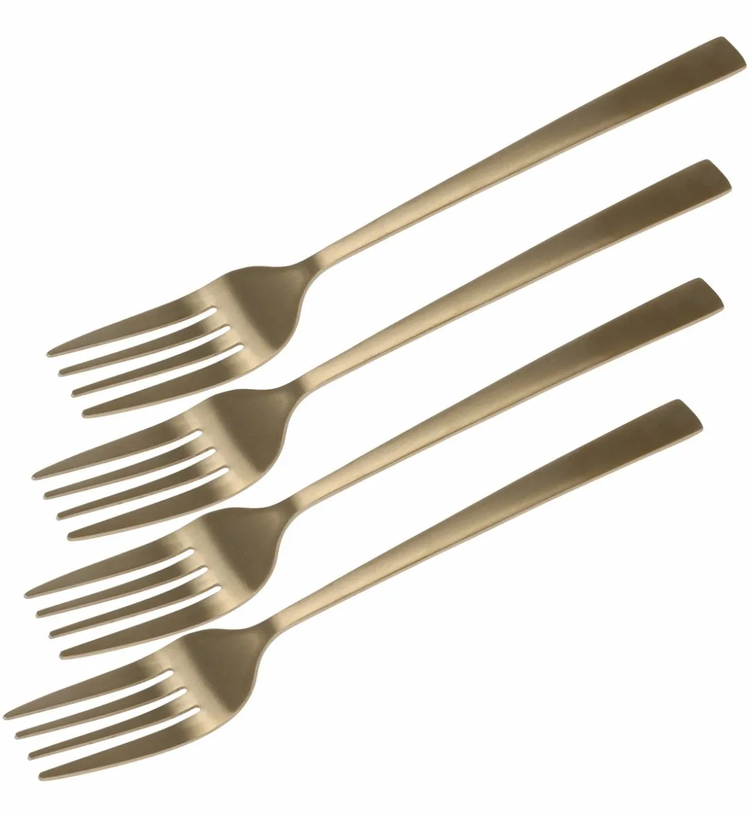 Bellatio Design Gebaksvorkjes 12 Stuks - Goud - 15 cm