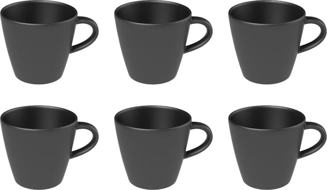 Villeroy & Boch Manufacture Rock Koffiekoppen 6x150ml