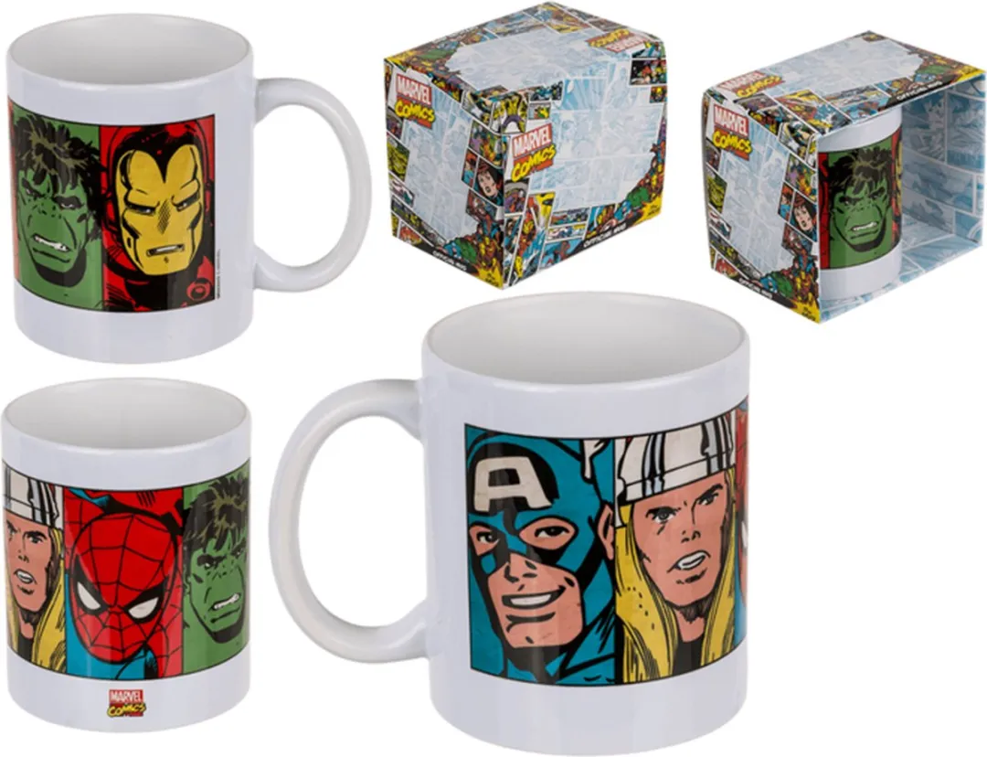 Marvel Comics Faces Mok - 325ml - Full Color