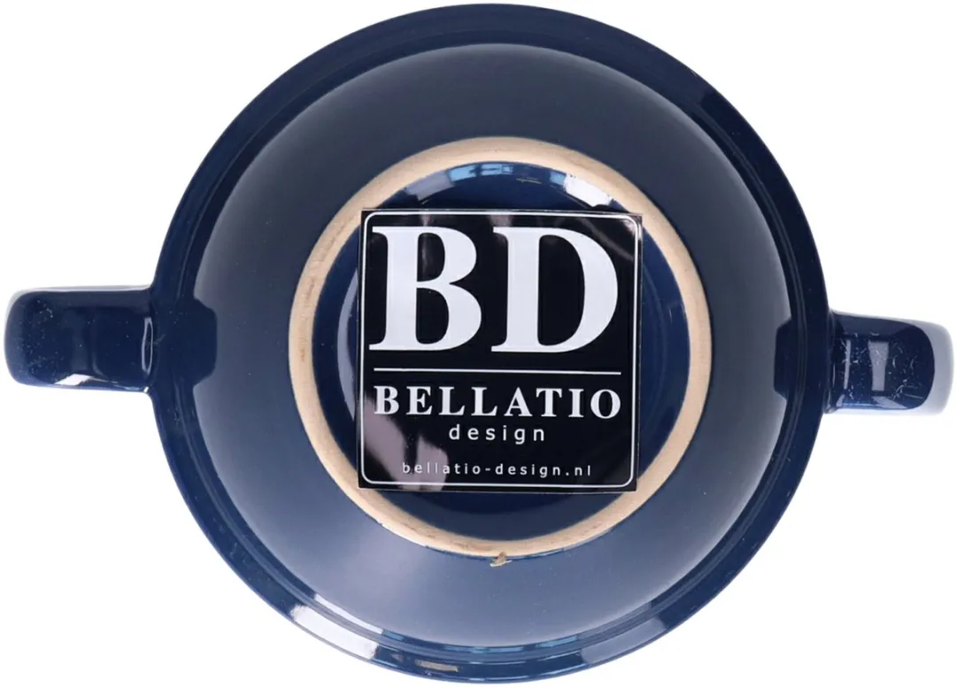 Bellatio Design Soepkommen 500ml - 4 Stuks - Blauw