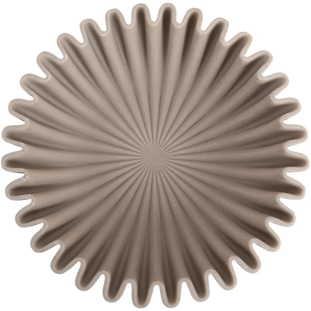 Present Time Schaal Wave - Lichtgrijs Ø30cm - Polyresin