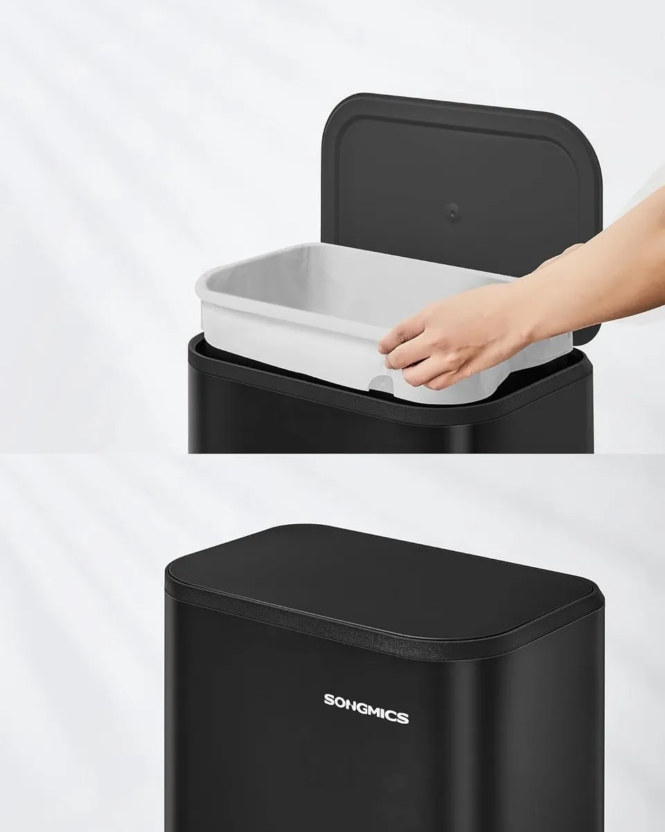 Songmics Vuilnisbak 20L - Zwart - afbeelding 6 van 6