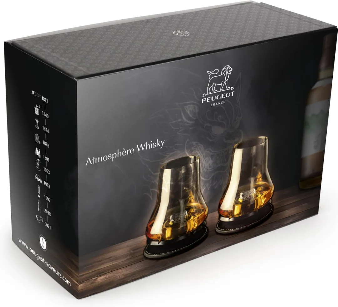 Peugeot Atmosphère Whisky Geschenkset - 3 Stuks