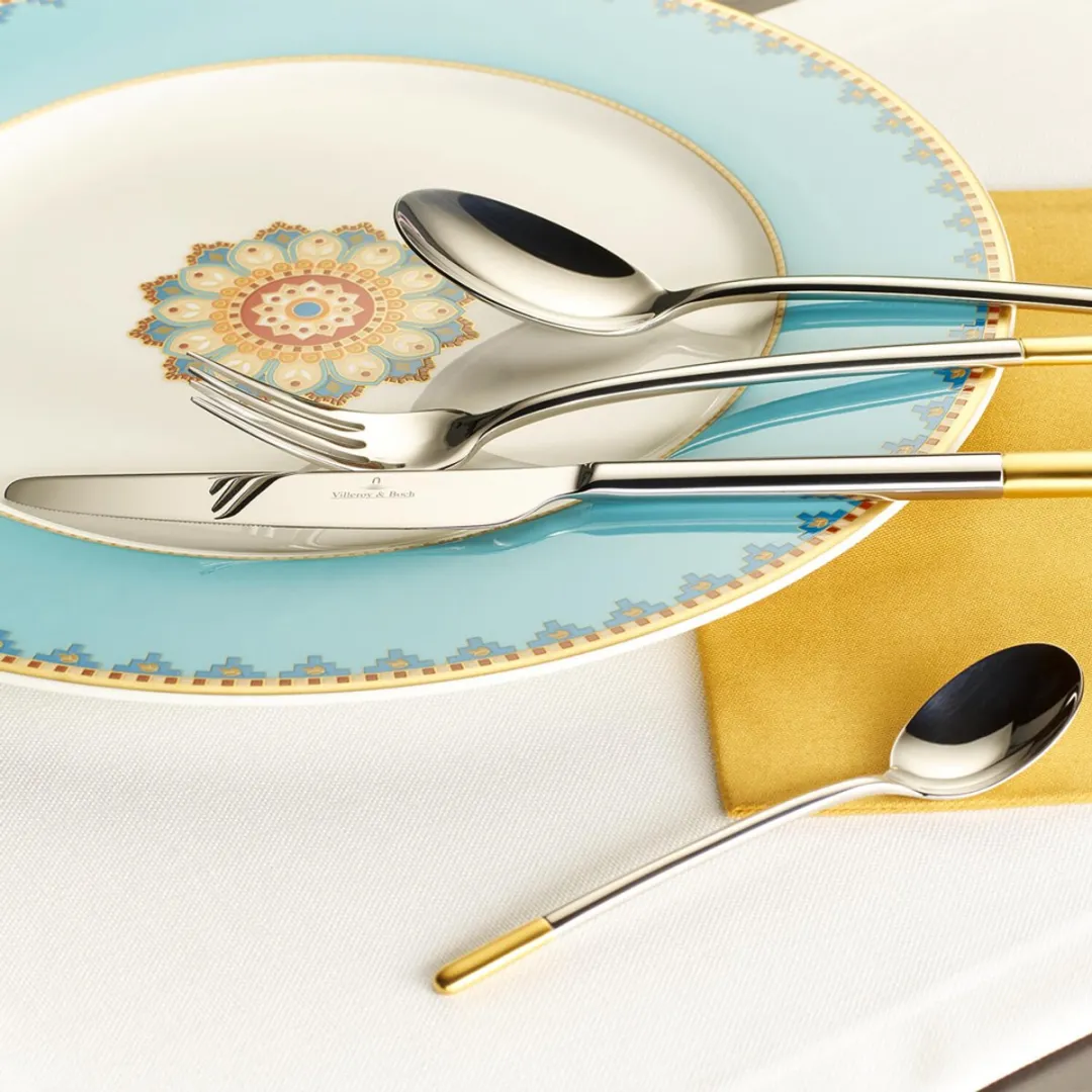 Villeroy & Boch Ella Bestekcassette 24-delig - Gedeeltelijk verguld