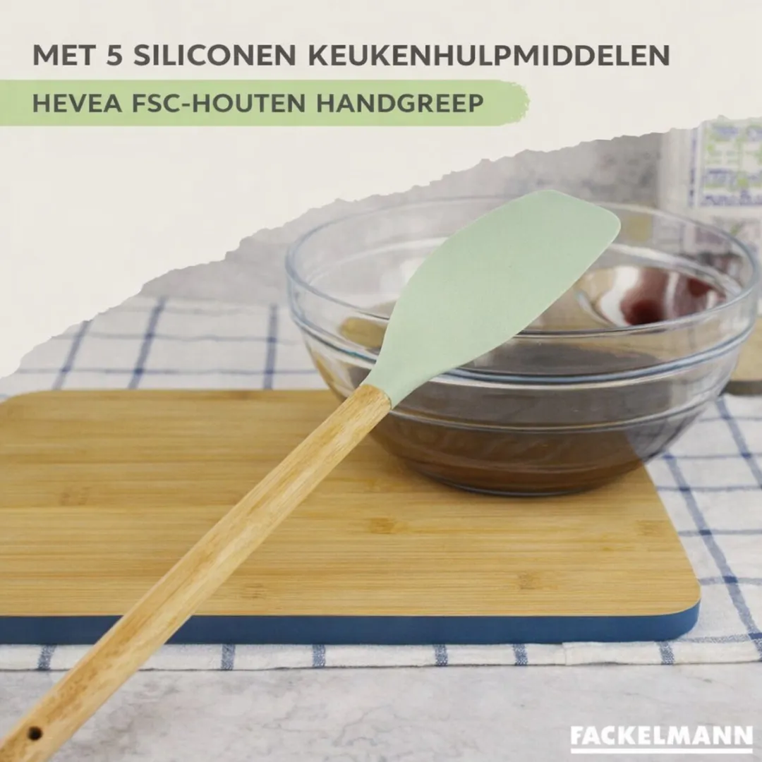Fackelmann Brandao Set RVS Pannen & Kookpotten 24/28cm + 16/18/20cm - 5 Stuks Keukengerei - Zwart/Groen - afbeelding 6 van 6